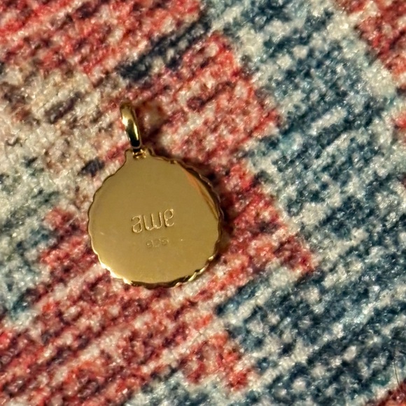 Awe Inspired Mini Rhiannon Gold Coin Pendant Necklace - Picture 3 of 5